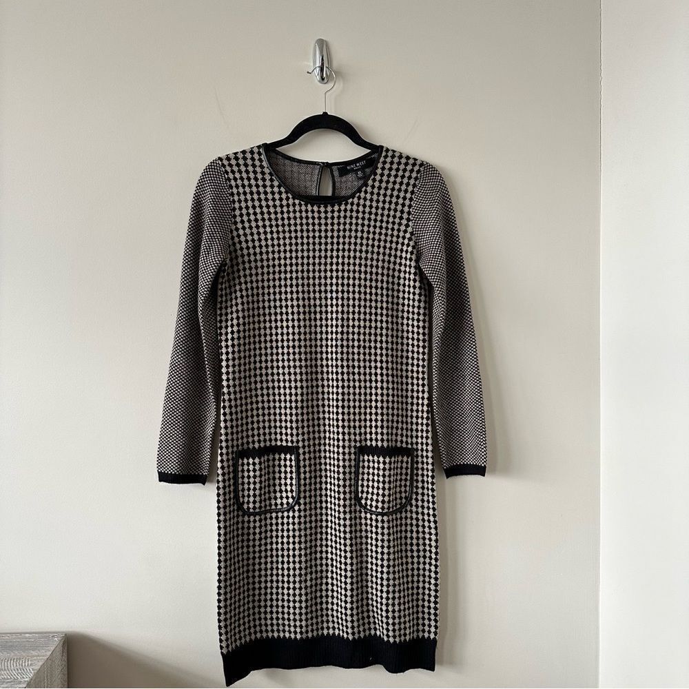 Nine West-Midi Length Cozy Sweater Dress (Size:XS)